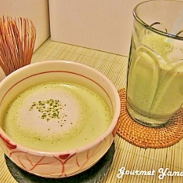 ホットでも♪アイスでも♪ ”抹茶ラテ”